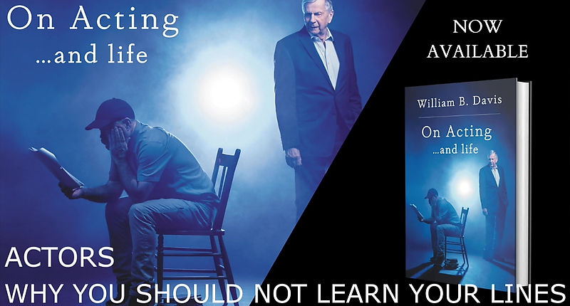 Actors: Why you should not learn your lines